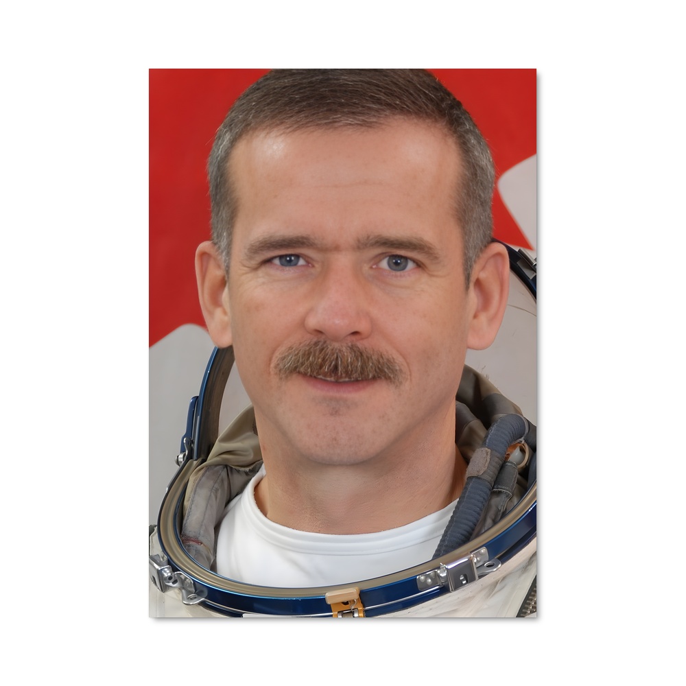 Poster L'Astronaute à Moustache – affiche Astronautes